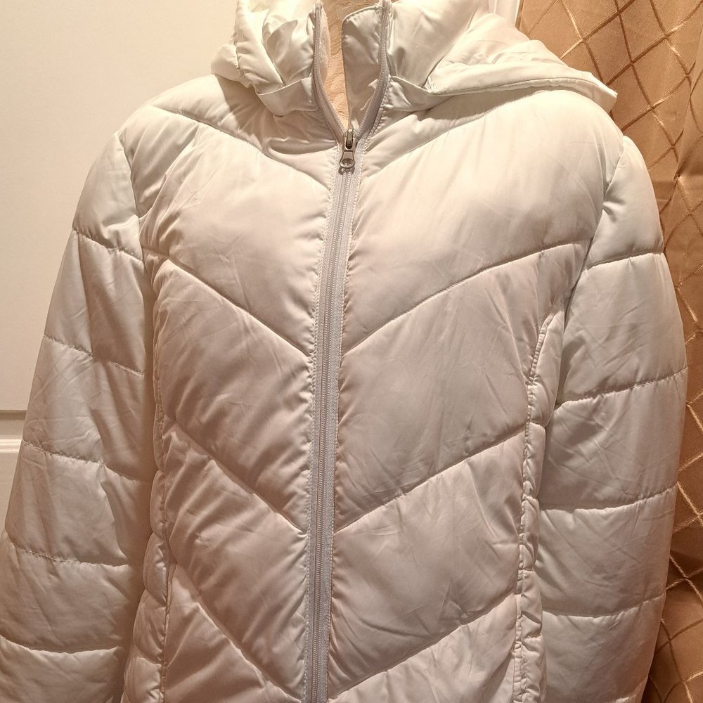 White Winter Bubble White Jacket Large - image 7